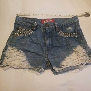 Levi's 514 Slim Straight Distressed Jean Shorts